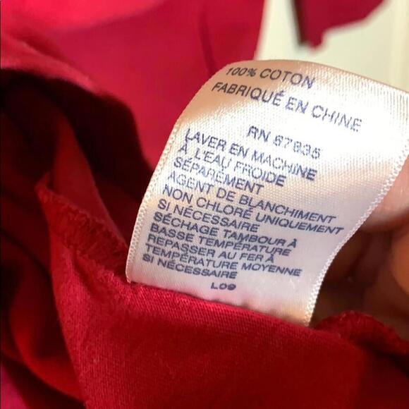 Nautica dark pink XL Sleepwear top - Picture 7 of 7